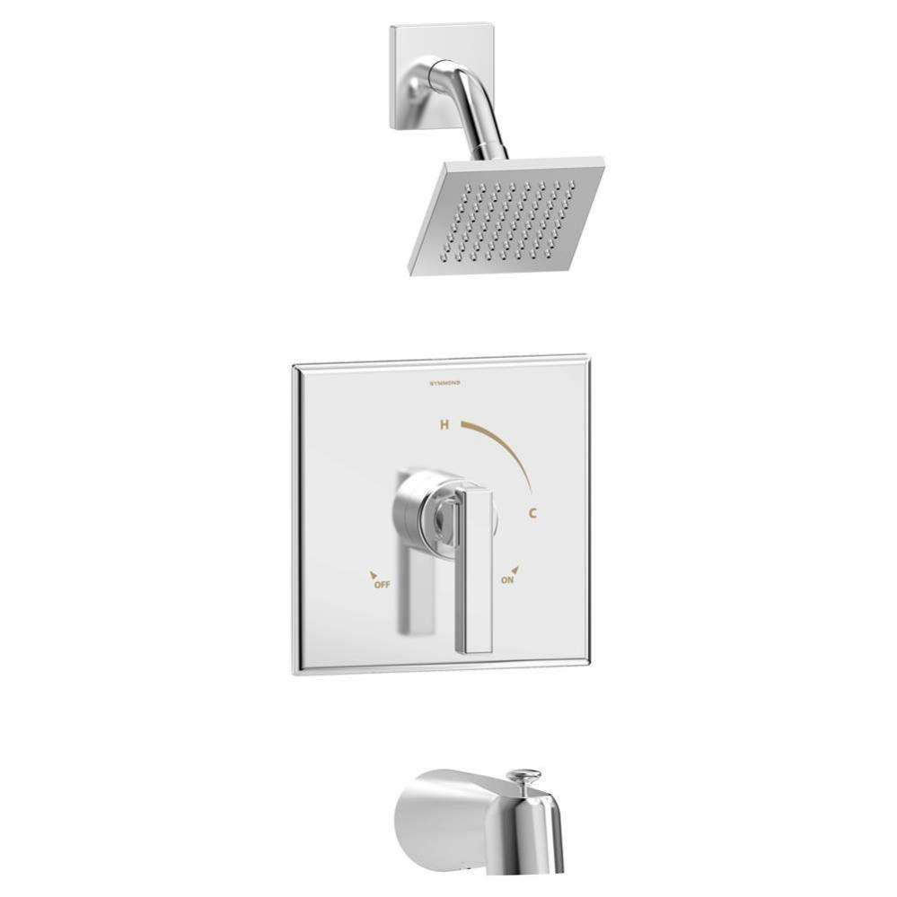 Duro Single-Handle Tub and 1-Spray Shower Trim in Polished Chrome - 1.5 GPM (Valve Not Included)