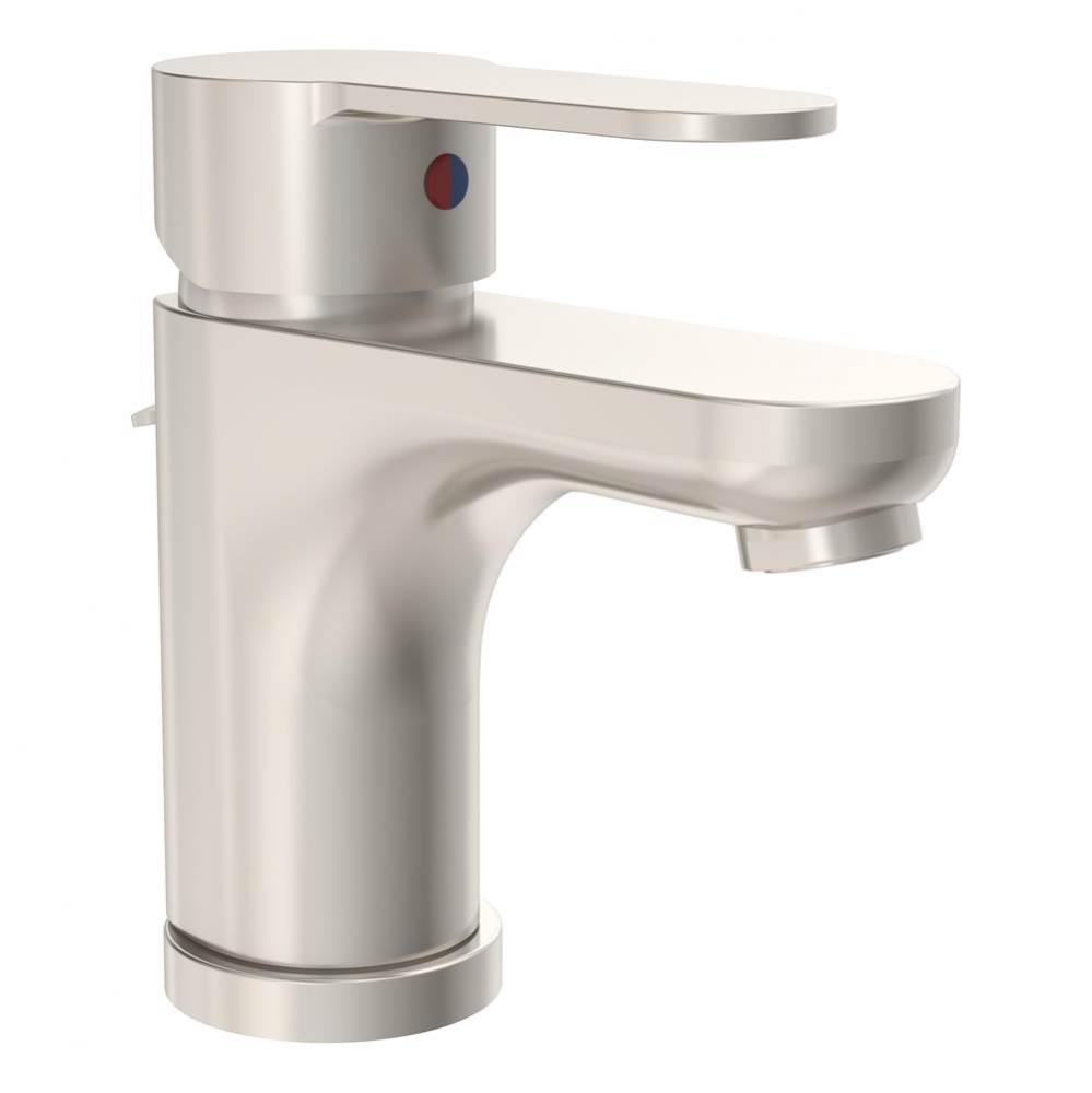 Identity Single Hole Single-Handle Bathroom Faucet with Drain Assembly in Satin Nickel (1.5 GPM)