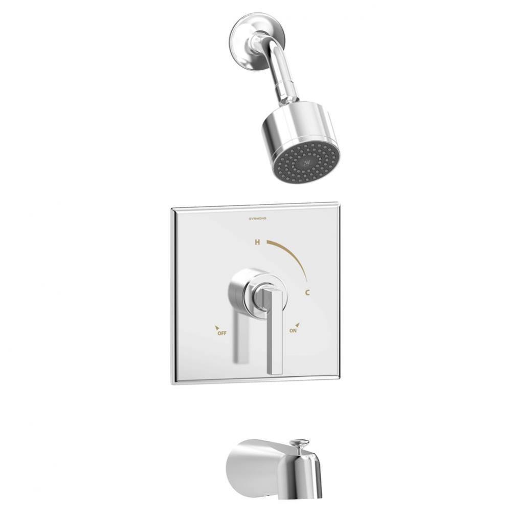 Duro Single Handle 1-Spray Tub and Shower Faucet Trim in Polished Chrome - 1.5 GPM (Valve Not Incl