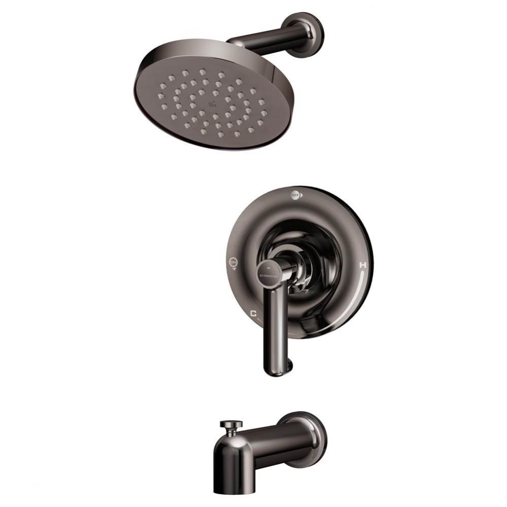 Museo Single Handle 1-Spray Tub and Shower Faucet Trim in Polished Graphite - 1.5 GPM (Valve Not I