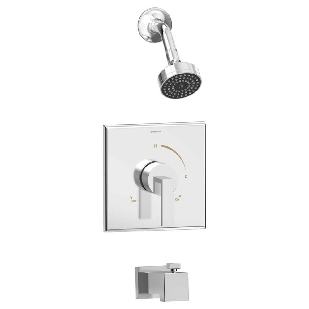 Duro Single-Handle Tub and 1-Spray Shower Trim in Polished Chrome - 1.5 GPM (Valve Not Included)