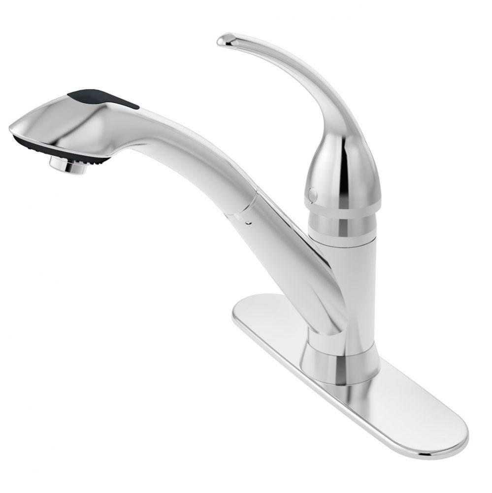 Vella Single-Handle Pull-Out Kitchen Faucet in Satin Nickel (2.2 GPM)