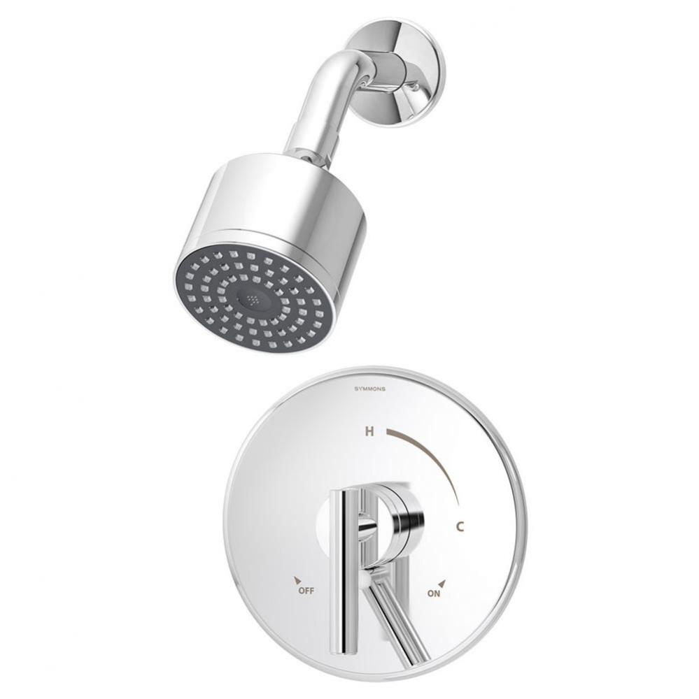 Dia Single Handle 1-Spray Shower Trim with Secondary Volume Control in Polished Chrome - 1.75 GPM