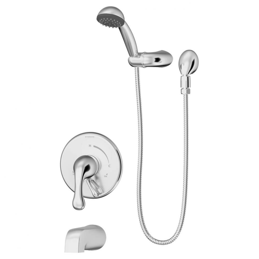 Unity Single Handle 1-Spray Tub and Hand Shower Trim in Polished Chrome - 1.5 GPM (Valve Not Inclu