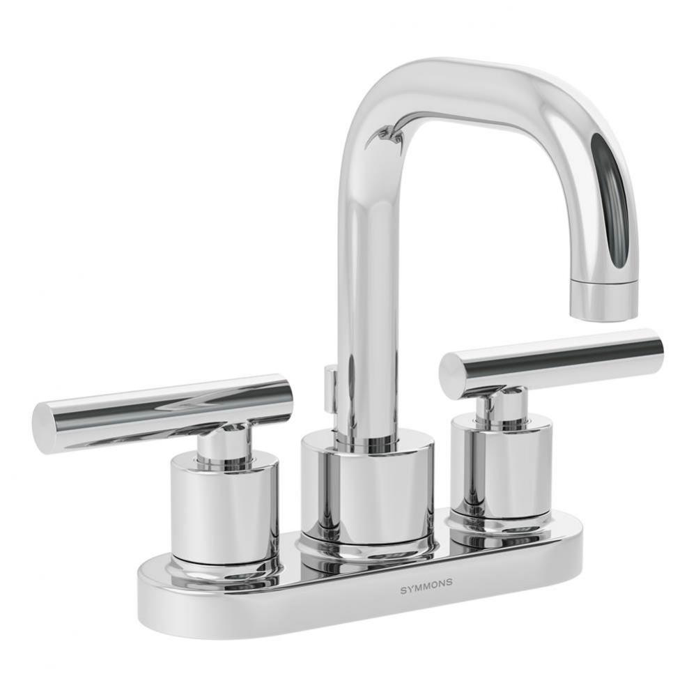 Dia 4 in. Centerset 2-Handle Bathroom Faucet with Drain Assembly in Polished Chrome (1.5 GPM)