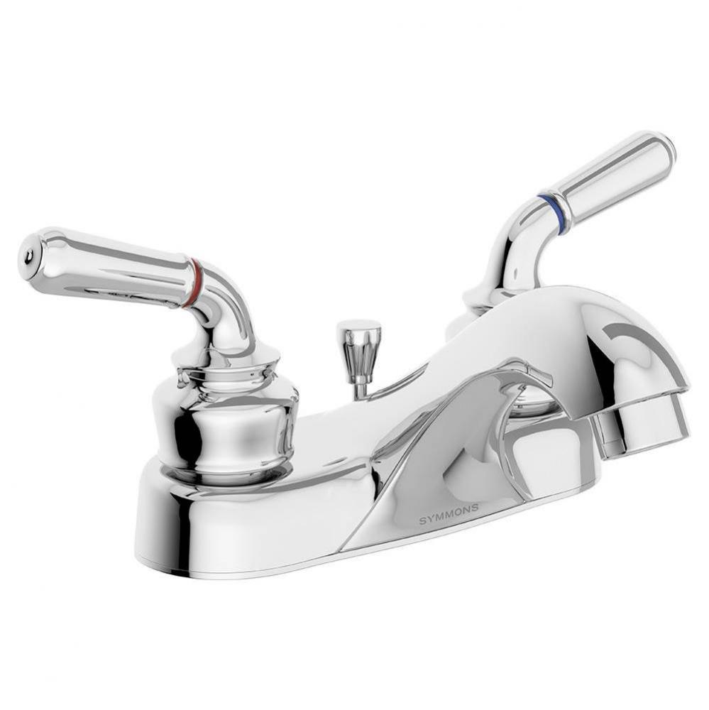 Origins 4 in. Centerset 2-Handle Bathroom Faucet with Drain Assembly in Polished Chrome (1.5 GPM)