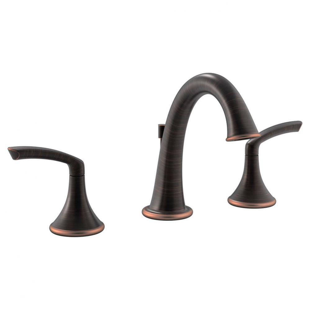 Elm Widespread 2-Handle Bathroom Faucet with Drain Assembly in Seasoned Bronze (1.0 GPM)