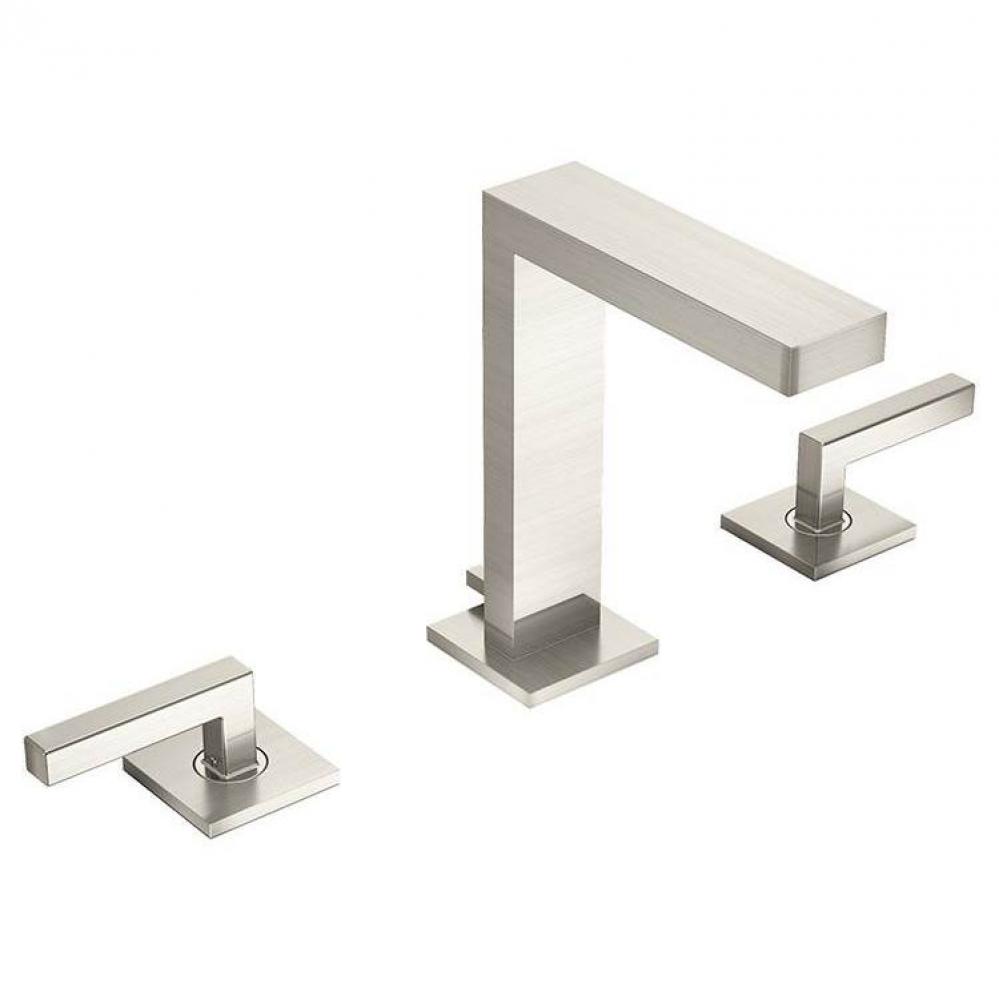 Duro Widespread 2-Handle Bathroom Faucet with Drain Assembly in Satin Nickel (1.0 GPM)
