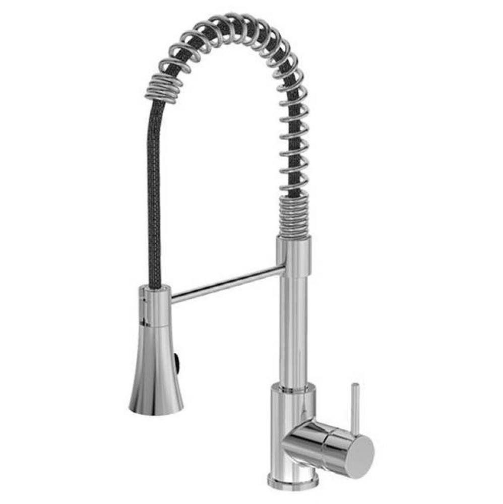 Dia Single-Handle Pull-Down Spring Kitchen Faucet in Polished Chrome (2.2 GPM)