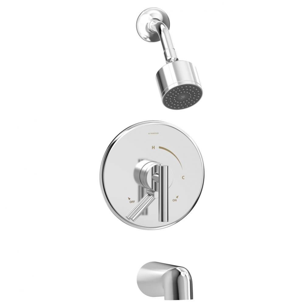 Dia Single Handle 1-Spray Tub and Shower Faucet Trim in Polished Chrome - 1.5 GPM (Valve Not Inclu