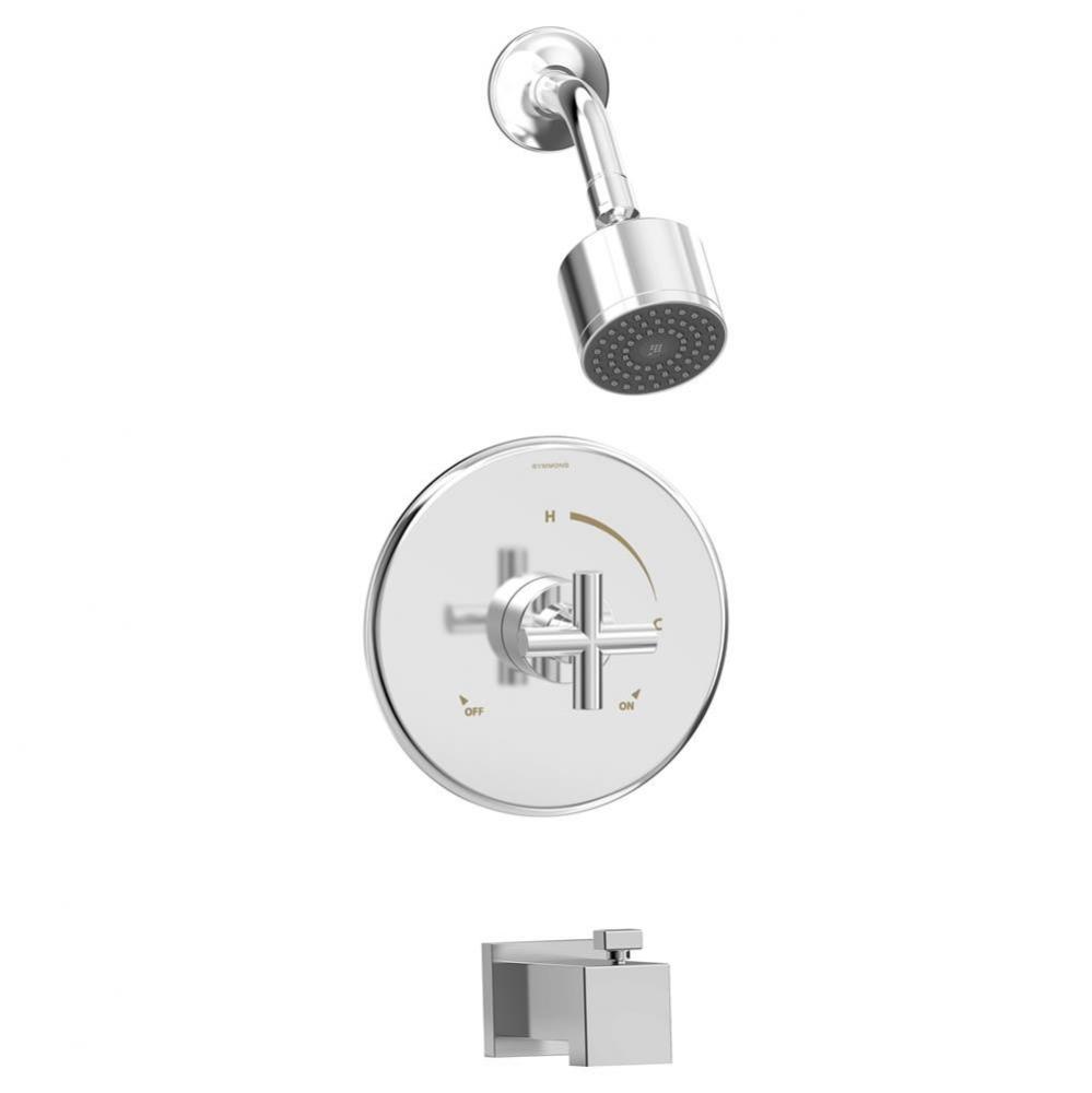 Dia Single-Handle 1-Spray Shower and Tub Trim in Polished Chrome - 1.5 GPM (Valve Not Included)