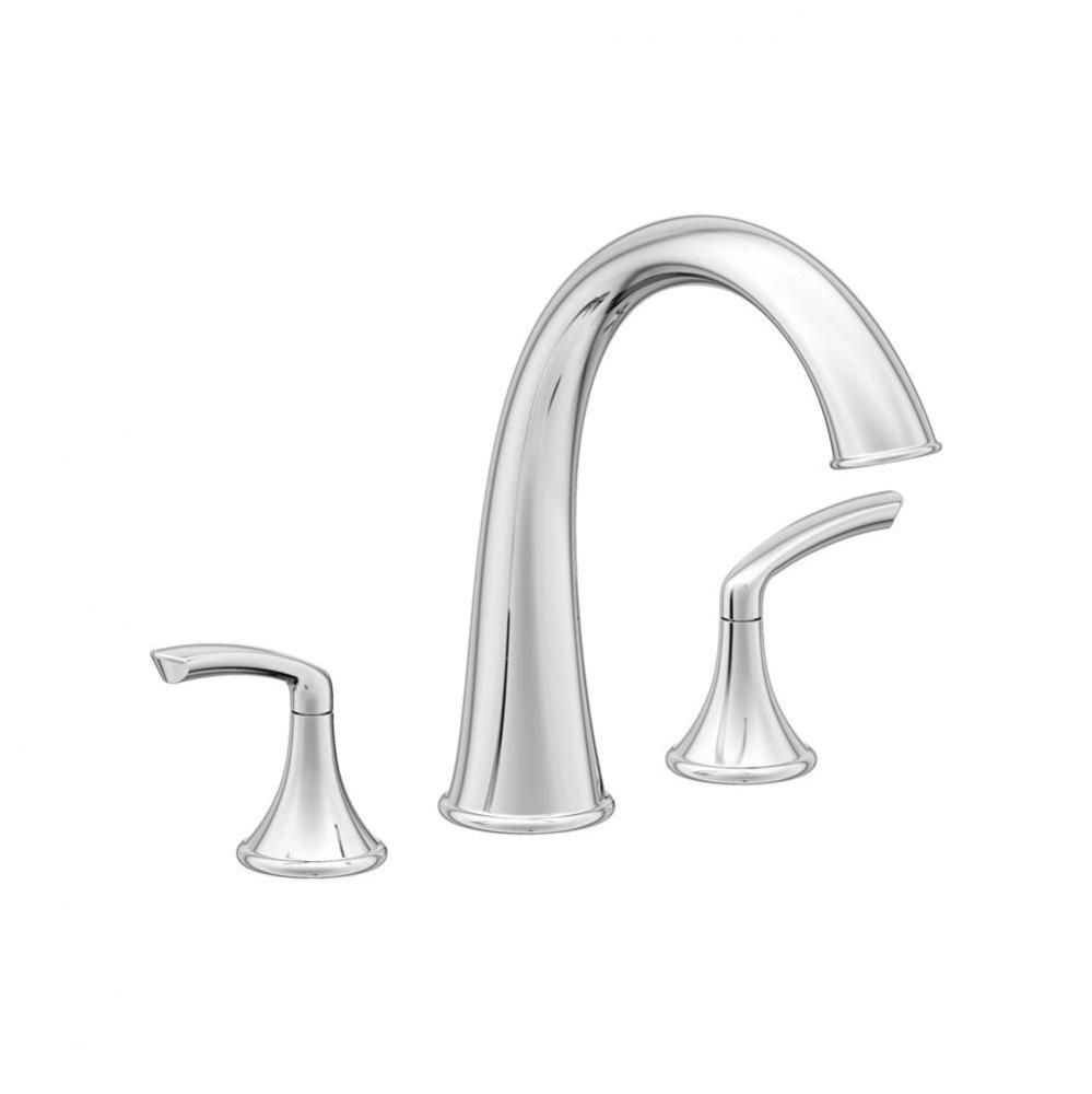 Elm 2-Handle Deck Mount Roman Tub Faucet in Polished Chrome