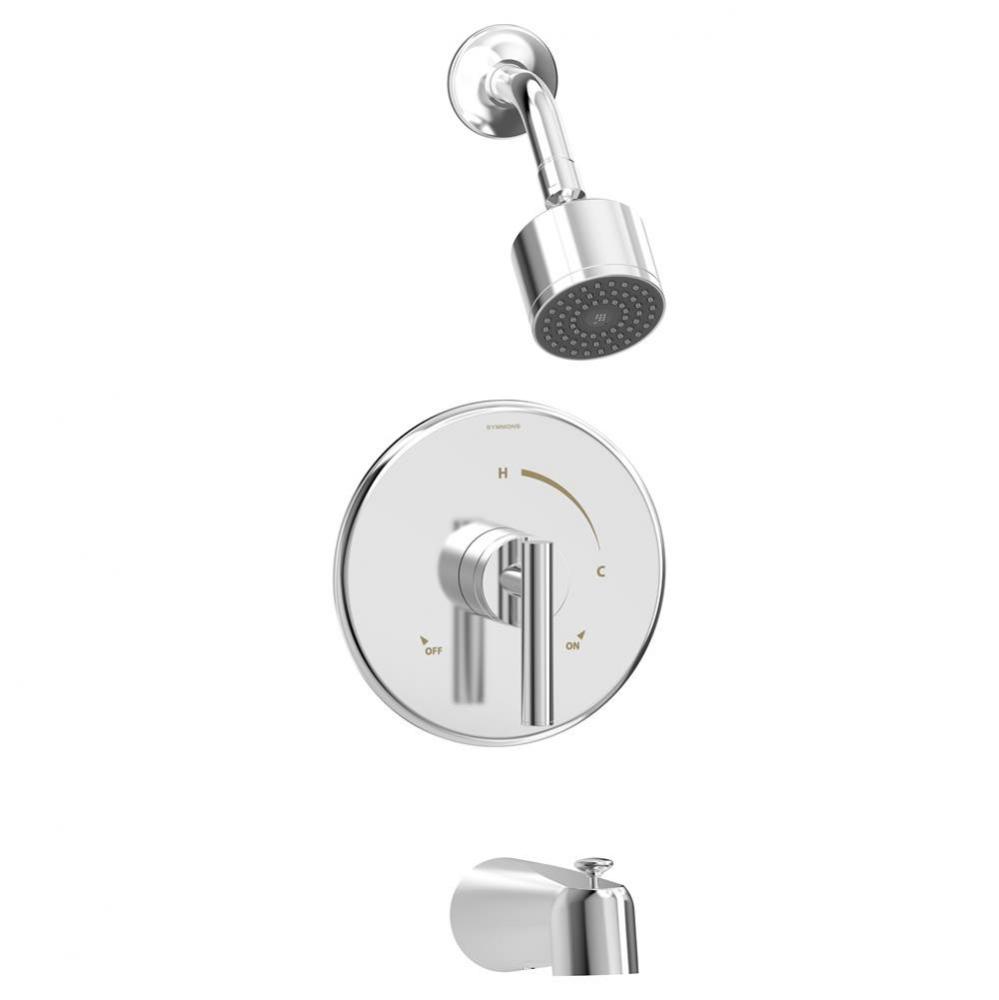 Dia Single Handle 1-Spray Tub and Shower Faucet Trim in Polished Chrome - 1.75 GPM (Valve Not Incl