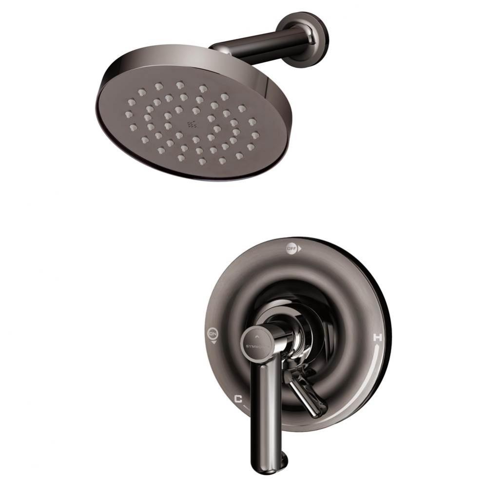 Museo Single Handle 1-Spray Shower Trim in Polished Graphite - 1.5 GPM (Valve Not Included)