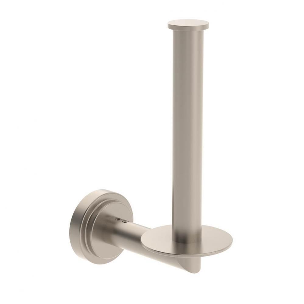 Dia Wall-Mounted Toilet Paper Holder in Satin Nickel