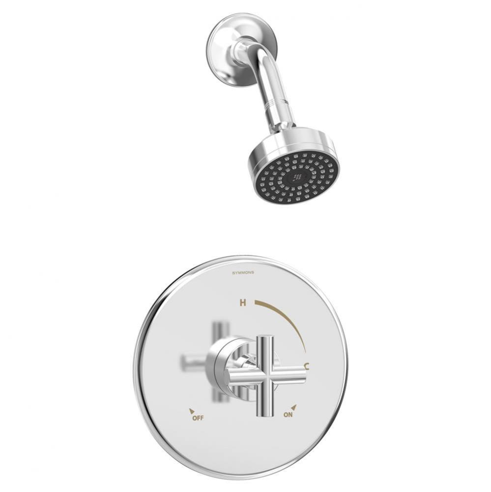 Dia Single-Handle 1-Spray Shower Trim in Polished Chrome - 1.5 GPM (Valve Not Included)