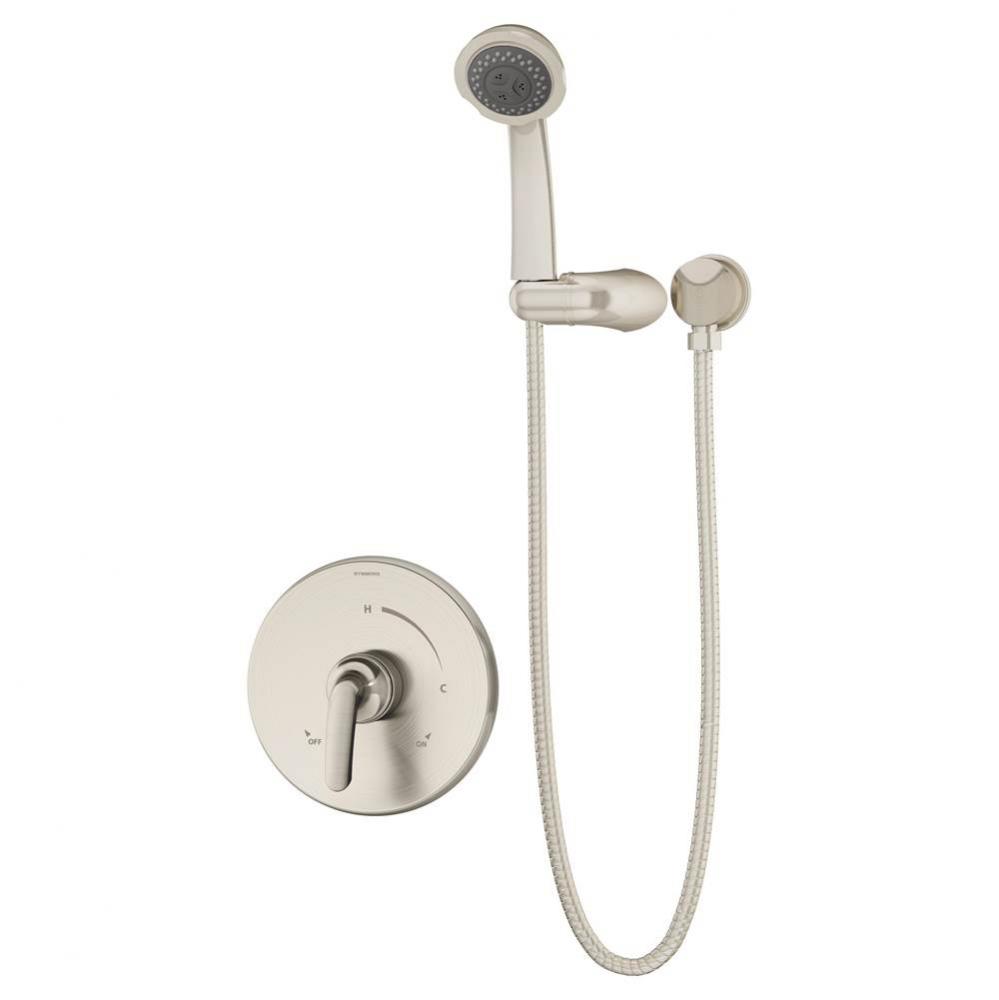 Elm Single Handle 3-Spray Hand Shower Trim in Satin Nickel - 1.5 GPM (Valve Not Included)