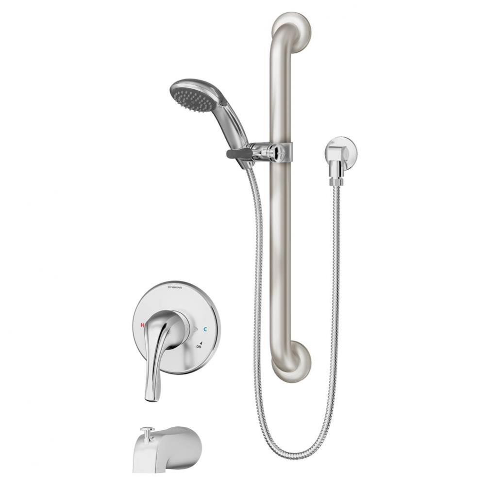 Origins Single Handle 1-Spray Tub and Hand Shower Trim in Polished Chrome - 1.5 GPM (Valve Not Inc