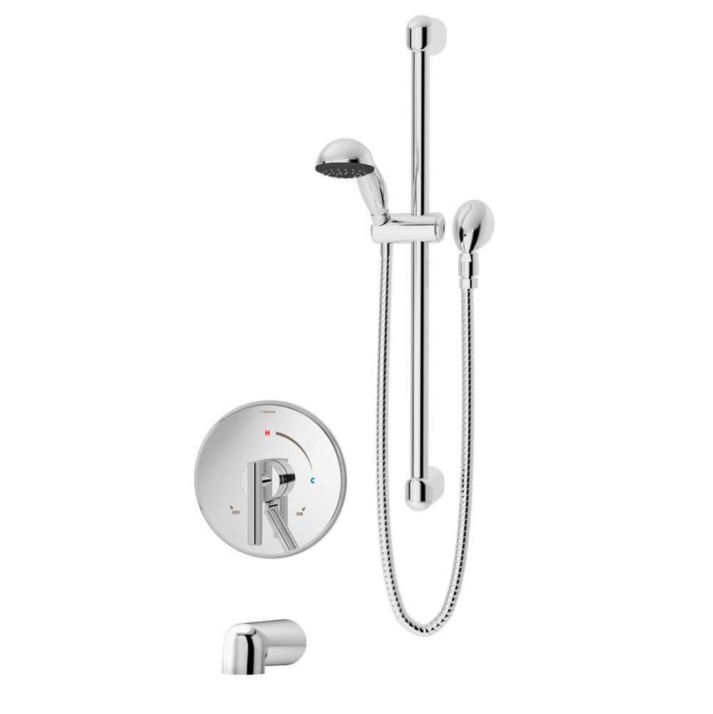 Dia Single Handle 1-Spray Tub and Hand Shower Trim in Polished Chrome - 1.5 GPM (Valve Not Include