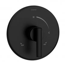 Symmons 3500-CYL-B-MB-TRM - Dia Shower Valve Trim in Matte Black (Valve Not Included)