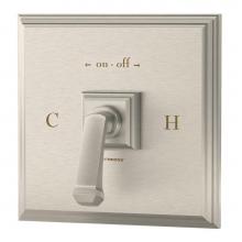 Symmons 4200-STN-TRM - Oxford Shower Valve Trim in Satin Nickel (Valve Not Included)