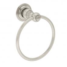 Symmons 443TR-STN - Carrington Wall-Mounted Towel Ring in Satin Nickel