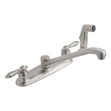 Symmons S-248-2-STN-LAM - Origins 2-Handle Kitchen Faucet with Side Sprayer in Satin Nickel (2.2 GPM)