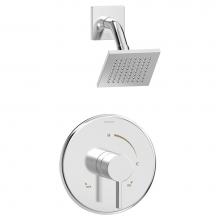 Symmons 3521-B-SH4-1.5-TRM - Dia Single-Handle 3-Spray Shower Trim in Polished Chrome - 1.5 GPM (Valve Not Included)