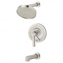 Symmons S-5302-STN-1.5-TRM - Museo Single Handle 1-Spray Tub and Shower Faucet Trim in Satin Nickel - 1.5 GPM (Valve Not Includ