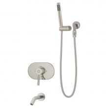 Symmons S-4304-STN-1.5-TRM - Sereno Single Handle 1-Spray Tub and Hand Shower Trim in Satin Nickel - 1.5 GPM (Valve Not Include