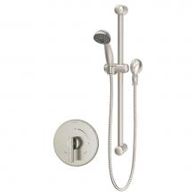 Symmons 3503-H321-V-CYLBSTN1.5TRM - Dia Single Handle 1-Spray Hand Shower Trim in Satin Nickel - 1.5 GPM (Valve Not Included)