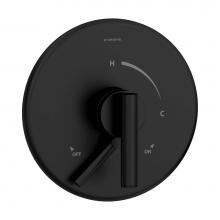 Symmons S-3500-CYL-B-MB-TRM - Dia Shower Valve Trim in Matte Black (Valve Not Included)