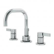 Symmons SLW-3512-H2-1.0 - Dia Widespread 2-Handle Bathroom Faucet with Drain Assembly in Polished Chrome (1.0 GPM)