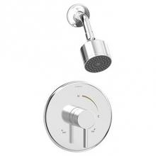Symmons 3521-B-1.5-TRM - Dia Single-Handle 1-Spray Shower Trim in Polished Chrome - 1.5 GPM (Valve Not Included)
