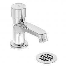Symmons SLS-7000-G - SCOT Metering Lavatory Faucet with Grid Drain in Polished Chrome (0.5 GPM)