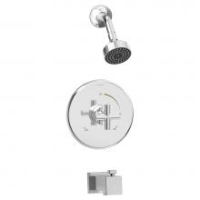 Symmons 3532-B-SH3-T2-1.5-TRM - Dia Single-Handle 1-Spray Shower and Tub Trim in Polished Chrome - 1.5 GPM (Valve Not Included)