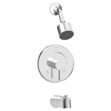 Symmons 3522-B-1.5-TRM - Dia Single-Handle 1-Spray Shower and Tub Trim in Polished Chrome - 1.5 GPM (Valve Not Included)
