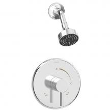 Symmons 3521-B-SH3-1.5-TRM - Dia Single-Handle 3-Spray Shower Trim in Polished Chrome - 1.5 GPM (Valve Not Included)