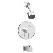 Symmons 3522-B-T2-1.5-TRM - Dia Single-Handle 1-Spray Shower and Tub Trim in Polished Chrome - 1.5 GPM (Valve Not Included)