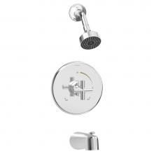 Symmons 3532-B-SH3-1.5-TRM - Dia Single-Handle 1-Spray Shower and Tub Trim in Polished Chrome - 1.5 GPM (Valve Not Included)