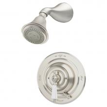 Symmons S-4401-STN-1.5-TRM - Carrington Single Handle 3-Spray Shower Trim in Satin Nickel - 1.5 GPM (Valve Not Included)