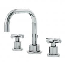 Symmons SLW-3512-H3-1.0 - Dia Widespread 2-Handle Bathroom Faucet with Drain Assembly in Polished Chrome (1.0 GPM)
