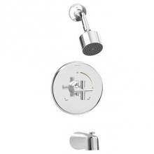 Symmons 3532-B-1.5-TRM - Dia Single-Handle 1-Spray Shower and Tub Trim in Polished Chrome - 1.5 GPM (Valve Not Included)