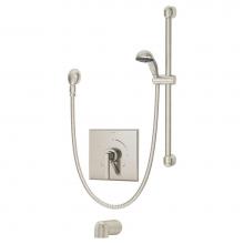 Symmons S-3604-H321-V-STN-X - Duro Tub/Hand Shower Unit