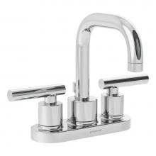 Symmons SLC-3512-1.0 - Dia 4 in. Centerset 2-Handle Bathroom Faucet with Drain Assembly in Polished Chrome (1.0 GPM)