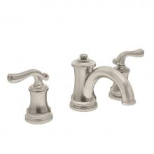 Symmons SLW-5112-STN-1.0 - Winslet Widespread 2-Handle Bathroom Faucet with Drain Assembly in Satin Nickel (1.0 GPM)