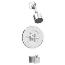 Symmons 3532-B-T2-1.5-TRM - Dia Single-Handle 1-Spray Shower and Tub Trim in Polished Chrome - 1.5 GPM (Valve Not Included)