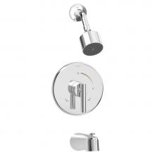 Symmons 3502-CYL-1.75-TRM - Dia Single Handle 1-Spray Tub and Shower Faucet Trim in Polished Chrome - 1.75 GPM (Valve Not Incl