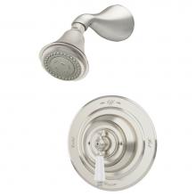 Symmons 4401-STN-1.5-TRM - Carrington Single Handle 3-Spray Shower Trim in Satin Nickel - 1.5 GPM (Valve Not Included)