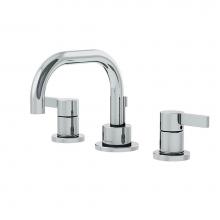 Symmons SLW-3522-H2-1.0 - Dia Widespread 2-Handle Bathroom Faucet with Drain Assembly in Polished Chrome (1.0 GPM)